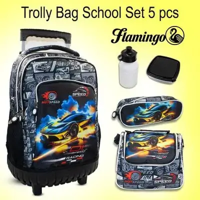 Trolley Bag School Set 5pcs
