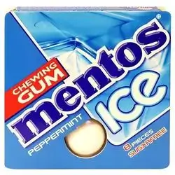 CHEWING GUM Mentos Ice PEPPERMINT 8 PIECES SUGARFREE
