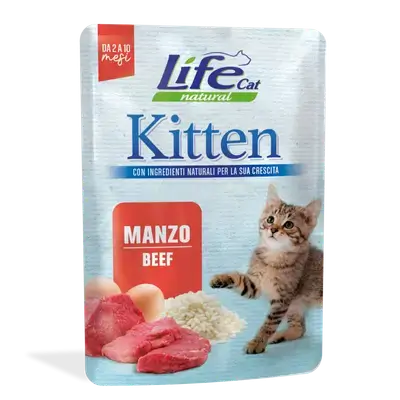 Life Cat Pouch Kitten - Beef