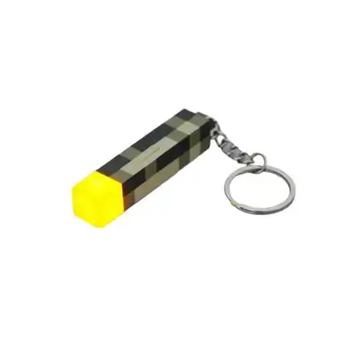 rechargeable Minecraft Torch Keychain