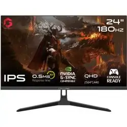 GAMEON 2K Gaming Monitor 24 inch, GOAE24QHD180IPS, QHD IPS Panel,180Hz  0.5ms 2.1 HDMI, HDR, Built-in-Speakers, Console Ready