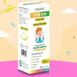 vitabin appetizer & multivitamins for healthy grouth & weight gain sweet flavour 200ml - central