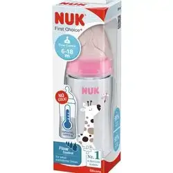 Nuk First Choice+ Baby Bottle 6-18m Silicone 300ml