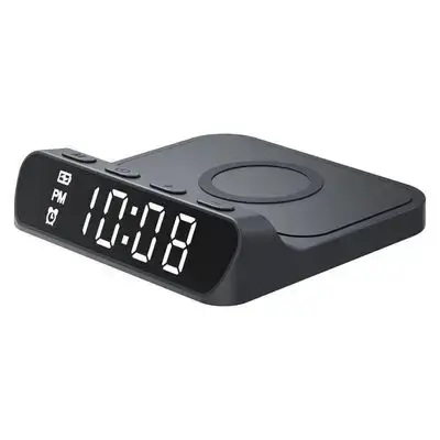 HAVIT W3031 WIRELESS CHARGER WITH ALARM CLOCK 15W BLACK