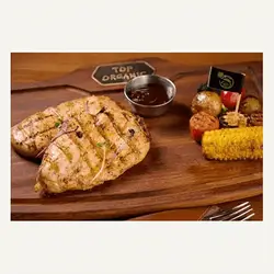 Chicken Steak With BBQ Sauce