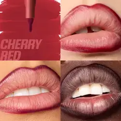 hudabeauty lip contour stain cherry red