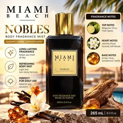 Miami Beach Nobles Body Fragrance Mist – 265 mL (9.0 fl oz)