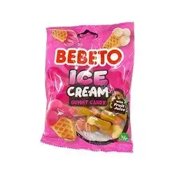 Bebeto Jelly Gum Ice Cream 70g