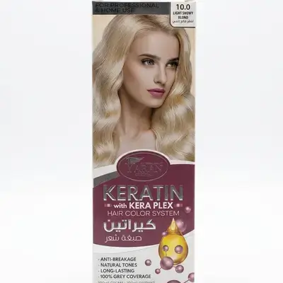 Yaran Keratin with Kera Plex Hair Color System (10.0 Light Snowy Blond)