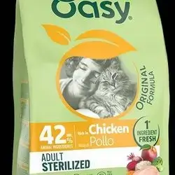 Oasy Adult sterilized chicken , skin and coat  1.5kg