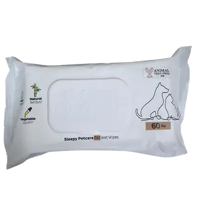 Sleepy Animal-Themed Moisturizing Wipes (60 count)