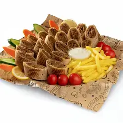 Family Arabic Meat Shawarma Meal for 3 People
