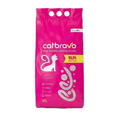 Cat Bravo Baby Powder Scented Cat Litter 10L