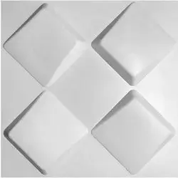 3D Wall Panels Matt White D131