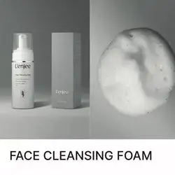 face cleansing foam 150ml (centella asiatical extract , green tea extract , hyaluronic acid , aha ) for normal combination and oily skin