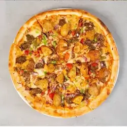 Spicy Potato Beef Pizza