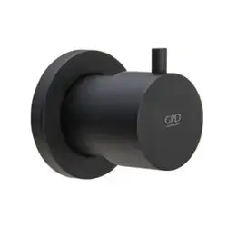 Black 3/4" Espina Wall Mounted Interval Stop Valve