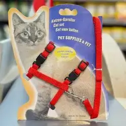 Cat Set Harness + Leash Mix Colors