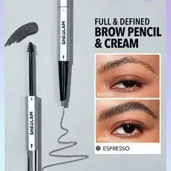 Sheglam Fill Me In 2-in-1 Eyebrow Pencil & Cream-espresso Sweat