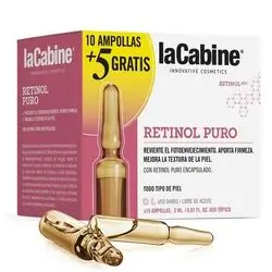 LaCabine أمبولات الريتينول النقي 10 × 2 مل + الانتعاش الليلي 5 × 2 مل--La Cabine Pure Retinol