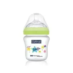 Mamilla Extra Wide Neck Double Anti-Colic Feeding Bottle 210ml (+0) - Green
