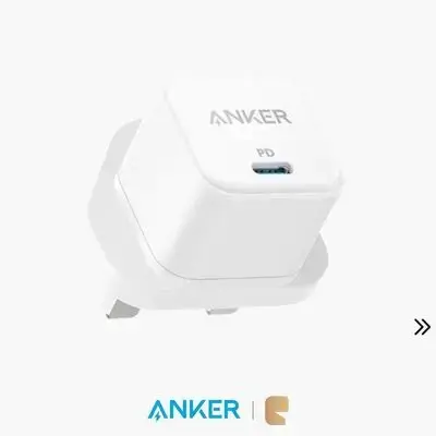Anker Ultra Compact Portable Charger 20W Adapter - White