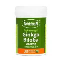 Basic Nutrition Ginkgo Biloba 6000 mg