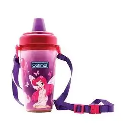 Silicone Spout Weaning Cup 350ml - Pink