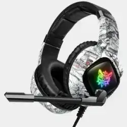 ONIKUMA K19 Wired Gaming Headset – Camouflage White, RGB, USB & 3.5mm