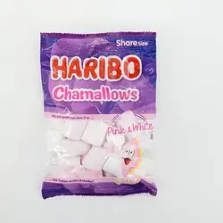 Haribo Chamallows Pink & White Marshmallow No Artificial Colors 70G