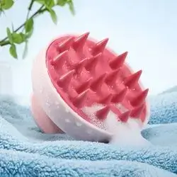 scalp massager shampoo brush silicon hair washing comb