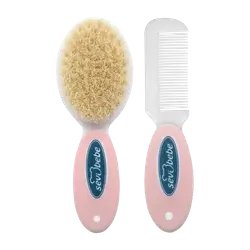 Natural Brush Comb Set 0+ PINK _ Sevi Bebe