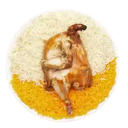 Half Chicken Mandi Tray