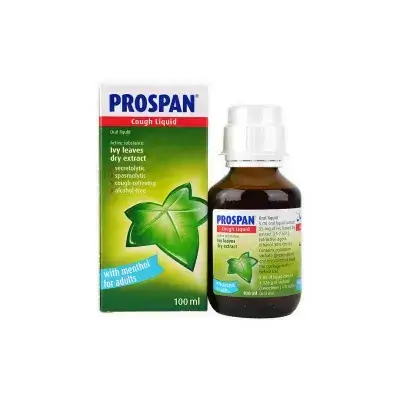 بروسبان شراب للسعال مع المنثول 100 مل/Prospan Cough Liquid Menthol 100ml