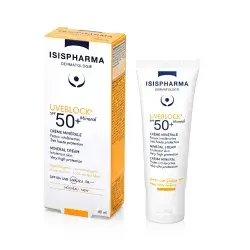 واقي شمس بفلاتر فيزيائية UVEBLOCK SPF 50 mineral