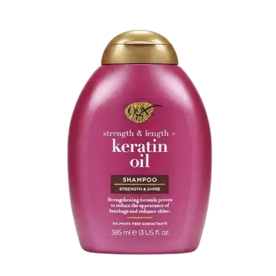 Strength & Length + Keratin Oil Shampoo Strength & Shine 385ml _ ogx