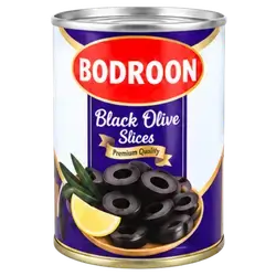 Bodrun Sliced Black Olives 340g