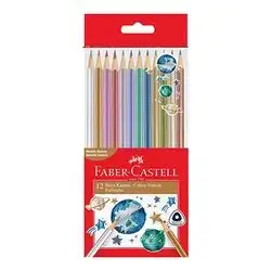 Faber Castell Metallic Triangle Color Color 12 Pack
