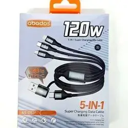 abodos 5-in-1 super charging cable 120W