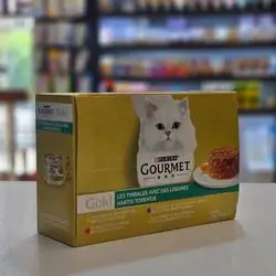 Purina Gourmet Gold 12Pcs 4 Type 1)  Chicken & Carrots  2) Lamb & Green Beans 3) Beef & Tomato 4) Turkey & Spinach