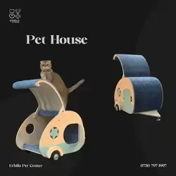 Pet Car House + Scratcher