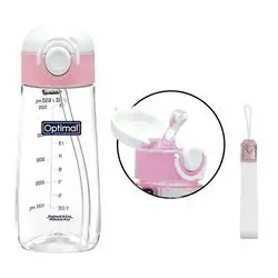 650ml Tritan Silicone Straw Cup - Pink