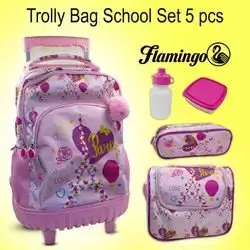Trolley Bag School Set 5pcs