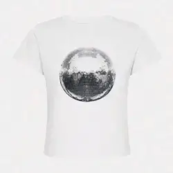 INAWLY Women's Light Bulb Printed Casual T-Shirt - Small