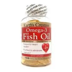 Earths creation omega-3 fish oil 60 softgels