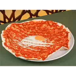 Double Lahmacun with Egg