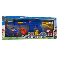 Paw Patrol Soft Bullet Gun Playset – Blue (Large Set)