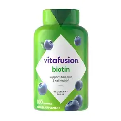 Vitafusion biotin bluberry flavor 100gummies