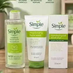 Simple skincare routine set
