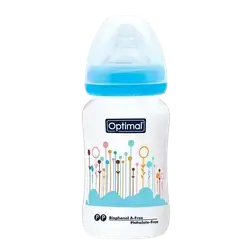 P.P Wide Neck Feeding Bottle 2 From 6-18 Months BLUE 240ml OPB-1032(B) _ Optimal